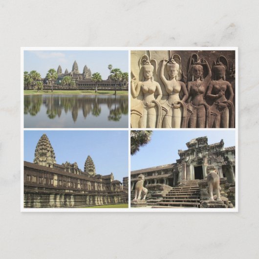 kwadraten voor angkor wat briefkaart (Voorkant)