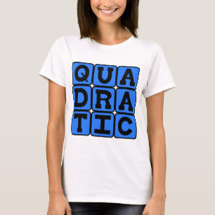 Kwadratisch, wiskundige vergelijking t-shirt