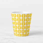 Kwadratische cirkels latte mok (Voorkant)