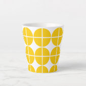 Kwadratische cirkels latte mok (Voorkant)