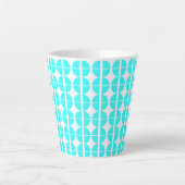 Kwadratische cirkels latte mok (Voorkant)