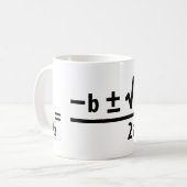 kwadratische formule koffiemok (Voorkant links)