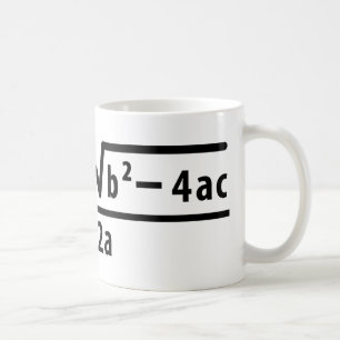 kwadratische formule koffiemok
