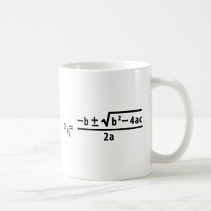 kwadratische formule koffiemok