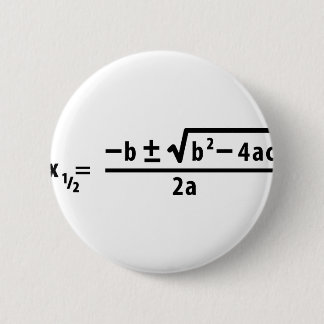 kwadratische formule ronde button 5,7 cm