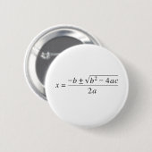 kwadratische formule ronde button 5,7 cm (Voorkant /achterkant)