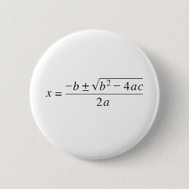 kwadratische formule ronde button 5,7 cm