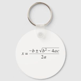 kwadratische formule sleutelhanger