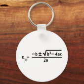 kwadratische formule sleutelhanger (Voorkant)