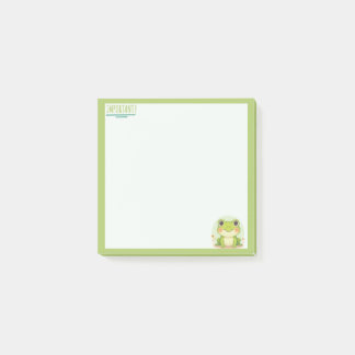 Kwaii stijl Kikker Pastelgroene Notitie Post-it® Notes