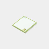 Kwaii stijl Kikker Pastelgroene Notitie Post-it® Notes (Schuin)