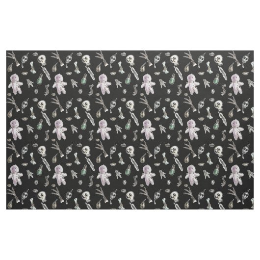 Kwaii voodoo herhalingspatroon stof (Fat Quarter)