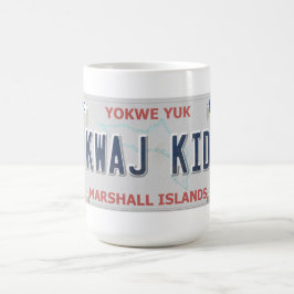Kwaj Kind Vanity License Bord Coffee Mok