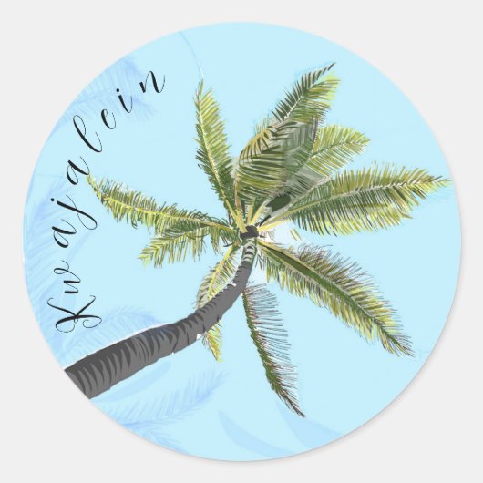 Kwaj Palm Sticker (Voorkant)
