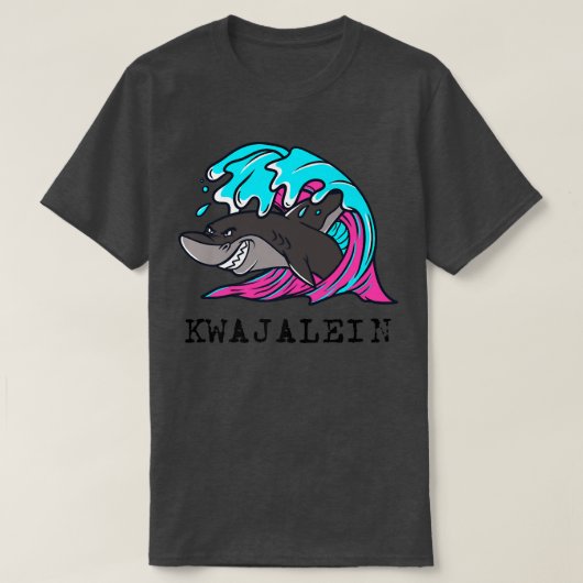 Kwajalein Atoll Kwaj Marshall Islands Shark Ocean T-shirt (Design voorkant)
