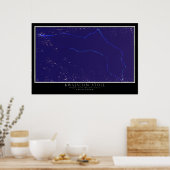 Kwajalein Atoll Marshall Islands Satellite Map Poster (Keuken)