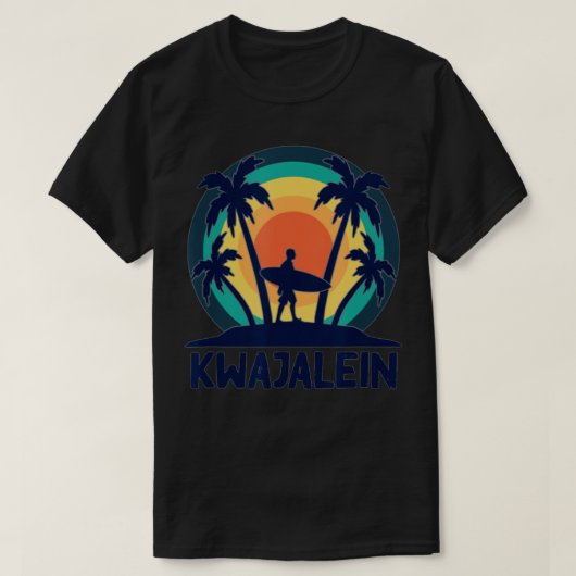 Kwajalein Marshall Islands Kwaj Surfing Emon Beach T-shirt (Design voorkant)