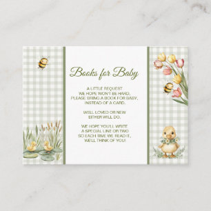 Kwak! Baby Eend Geruite Boeken Voor Baby Informatiekaartje