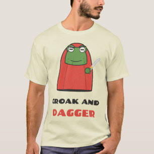 Kwak en Dolk Stiekeme Kikker Grap T-shirt