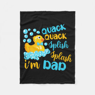Kwak Kwak Plons Plons Papa Rubber Eendje Fleece Deken