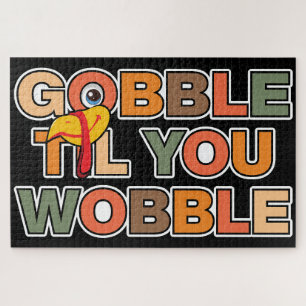 Kwak Kwak Tot Je Wobbelt Grappige Thanksgiving Legpuzzel