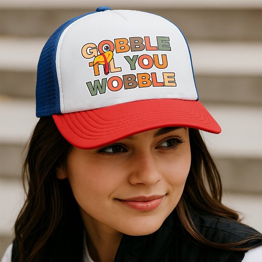 Kwak Kwak Tot Je Wobbelt Grappige Thanksgiving Trucker Pet