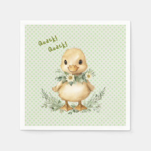 Kwak! Kwak! Zegt de Eend! Baby Borrel Servet