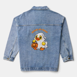 Kwak of snoep geest rubber eend Halloween Denim Jacket