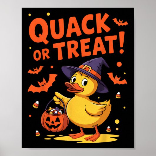 Kwak of trakteer grappige rubberen eend Duckie Hal Poster (Voorkant)