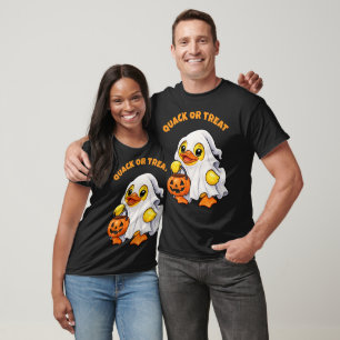 Kwak of Treat Geest Rubber Eend Halloween T-shirt