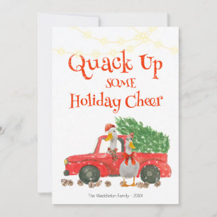 Kwak wat feestelijke juichend eend op