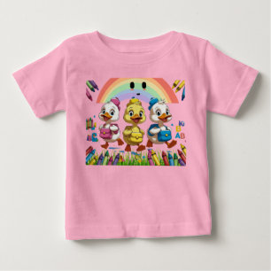 "Kwakend naar de kleuterschool!" – Cute Duck Back-