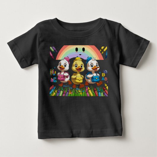 "Kwakend naar de kleuterschool!" – Cute Duck Back- (Voorkant)