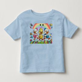 "Kwakend naar de kleuterschool!" – Cute Duck Back- Kinder Shirts