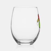 Kwakende Eend Wijnglas Zonder Voet (Rechts)
