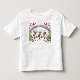"Kwakende kleuterschool – Cute eend terug naar sch Kinder Shirts