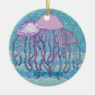 Kwakende kwal keramisch ornament