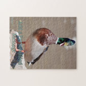 Kwakende Wilde Eend Legpuzzel (Horizontaal)