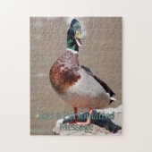 Kwakende Wilde Eend Legpuzzel (Verticaal)