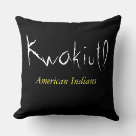 Kwakiutl American Indians tribu T-Shirt Kussen