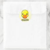 Kwakzalver! eend ronde sticker (Tas)