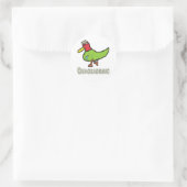 kwakzalverij ronde sticker (Tas)