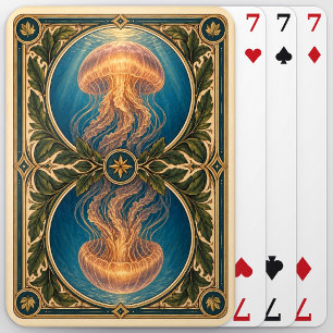 Kwal Azurewateren Aquarel GeoSaga Pokerkaarten