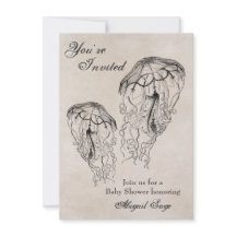  kwal Baby shower Beach Uitnodiging