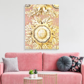 Kwal, Discomedusae door Ernst Haeckel Canvas Afdruk (Insitu (Woonkamer))