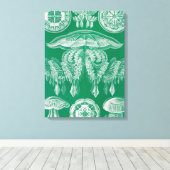 Kwal, Discomedusae door Ernst Haeckel Canvas Afdruk (Insitu (Houten vloer))