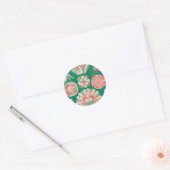 Kwal, Discomedusae door Ernst Haeckel Ronde Sticker (Envelop)