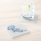 kwal glazen onderzetter (Schuin)