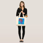 kwal grote tote bag (Voorkant (model))