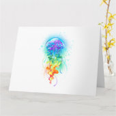 Kwal in regenboogkleuren kaart (Gele Bloem)